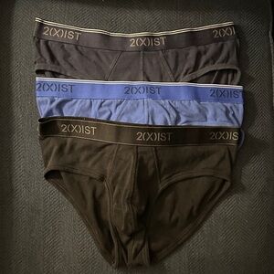 2xist Men's Briefs - Black, Navy, Royal Blue | GUC | Large | 3 pack
